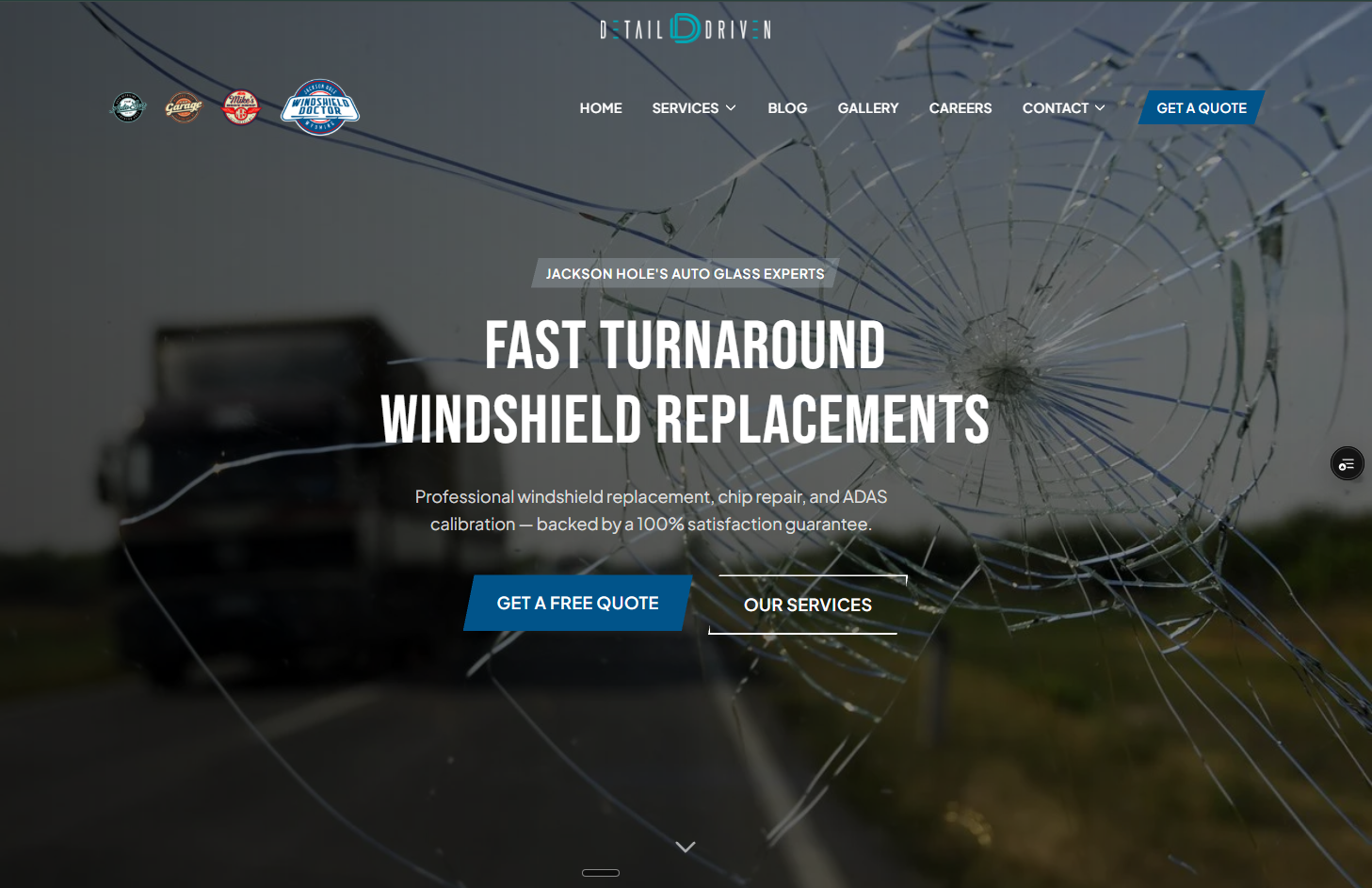 Detail Driven ecosystem The Garage unified brand network screenshot
